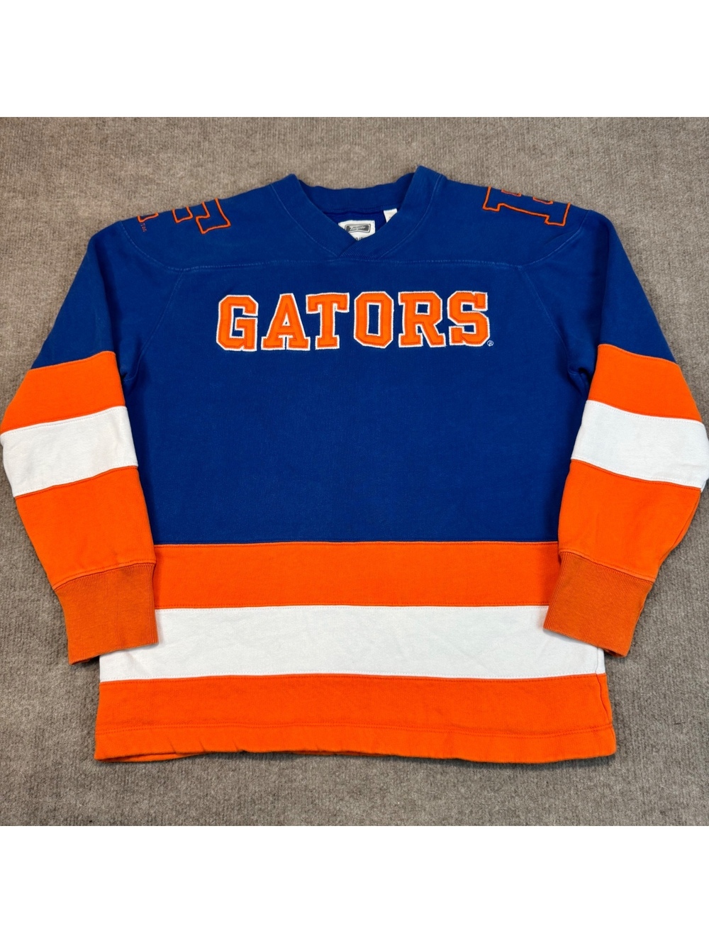 Florida Gators College Football Shirt Stitched Logo Sweatshirt Top Mens Small